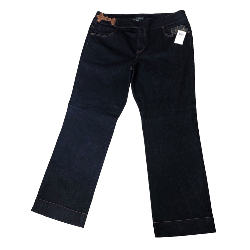 LRL Ralph Lauren NOLITA Blue Denim Jeans Size 16 *Selling As Is*